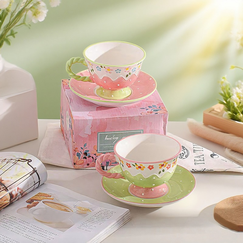 Korean Tea Set - Conjunto de Xícara e Pires de