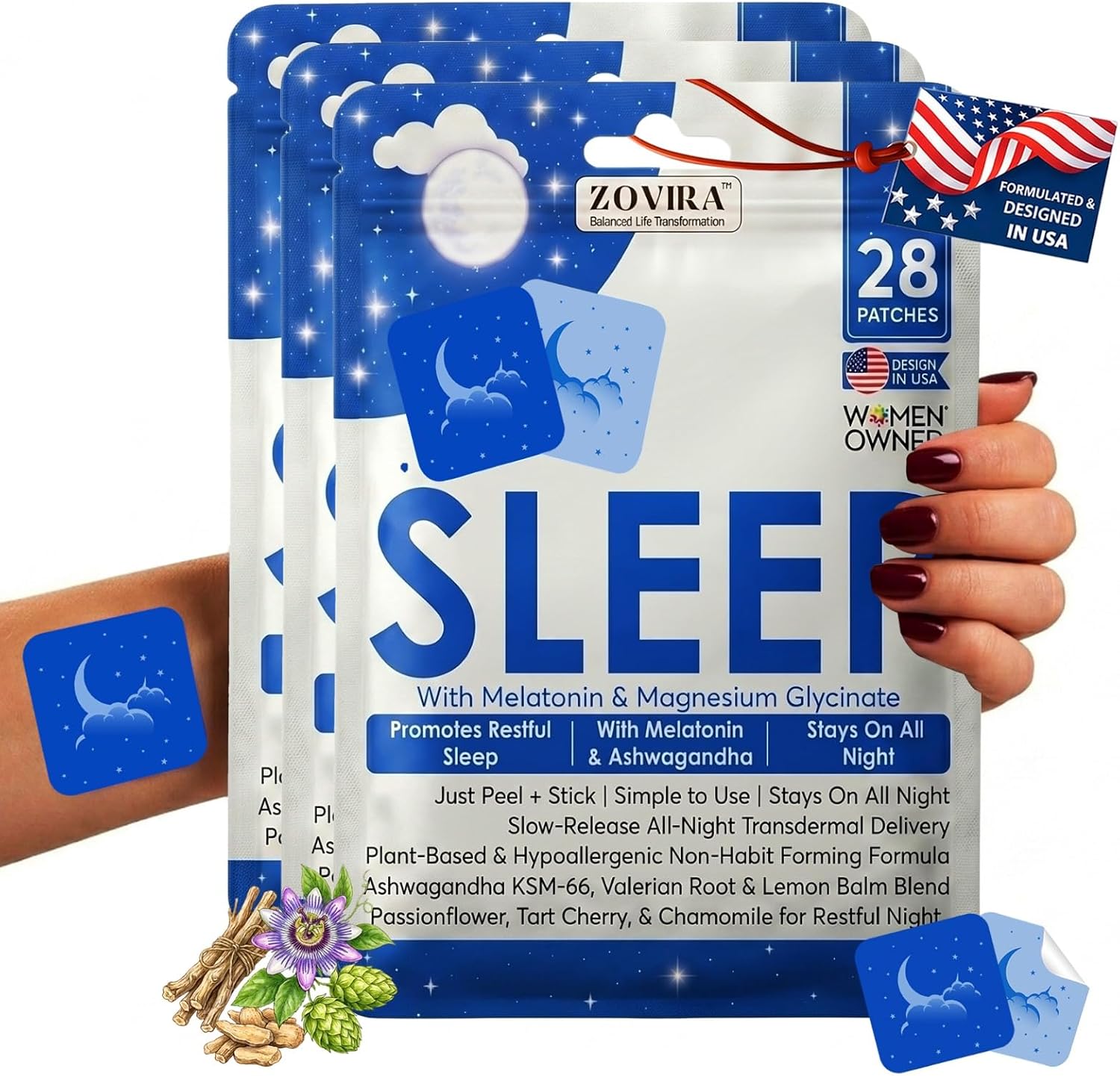 Sleeping Pack Overnight - Patches para Dormir para Adultos –