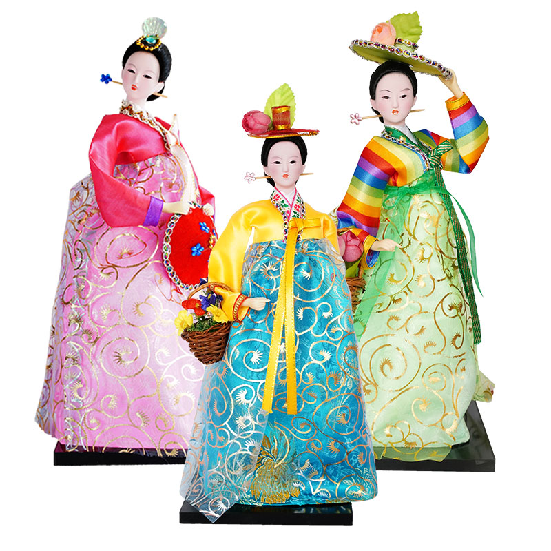 Korean Lifestyle Items - Boneca nacional coreana de 30 cm,