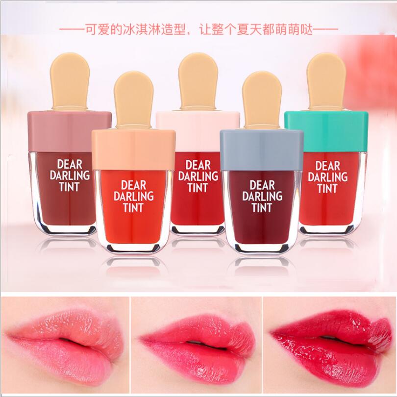 Lip Tint Korean - Adorável sorvete forma brilho labial à