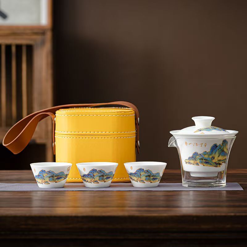 Korean Tea Set - Conjunto de Chá de Porcelana Branca