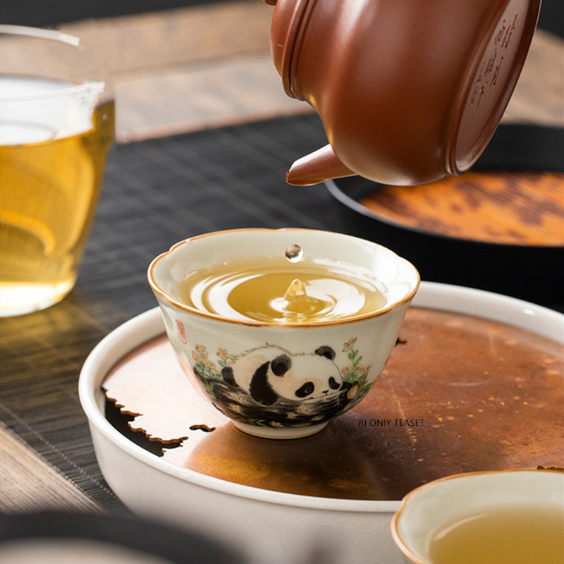1 pc tradição chinesa ru forno - Korean Tea Set avaliação e preço