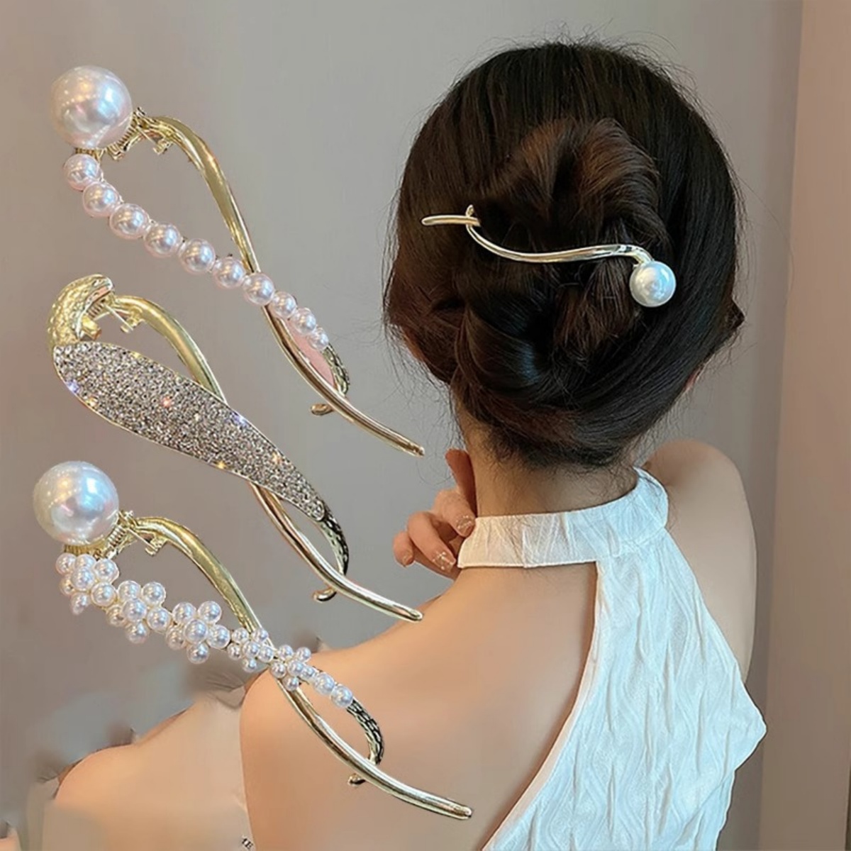 Elegante glitter pérola grampo - Korean Lifestyle & Kids Boutique avaliação e preço